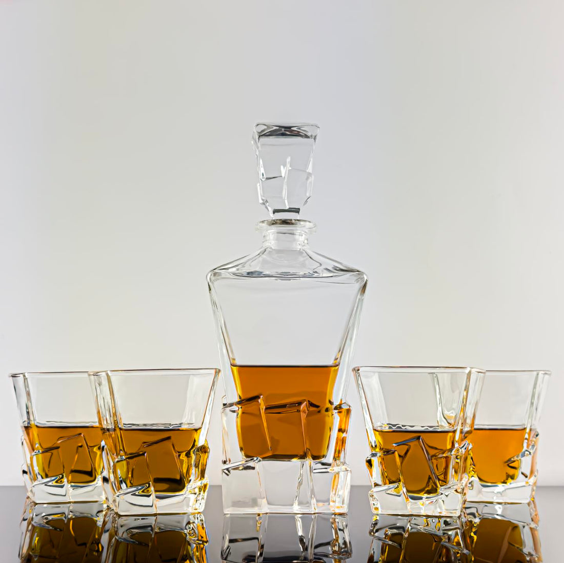 whisky decanter and matching glass Solkatt Designs