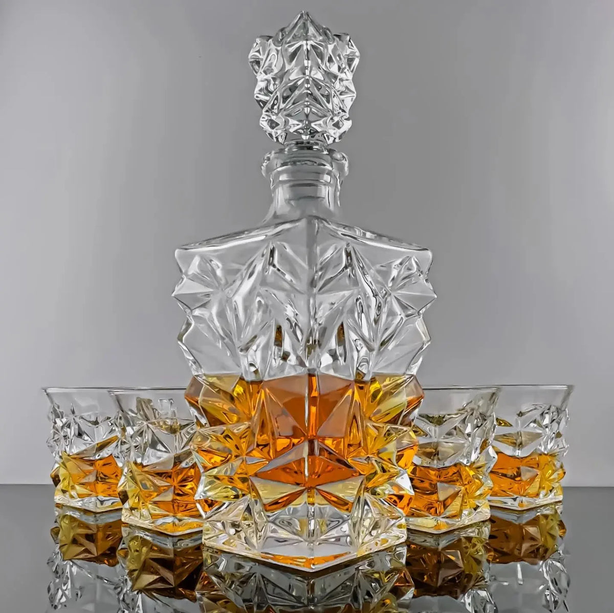 whiskey and wine decanters Solkatt Designs