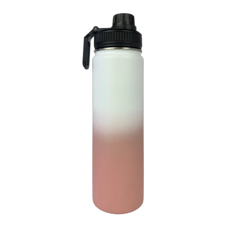 Coral Pink Insulated Water Bottle - 650ml - Solkatt Designs 