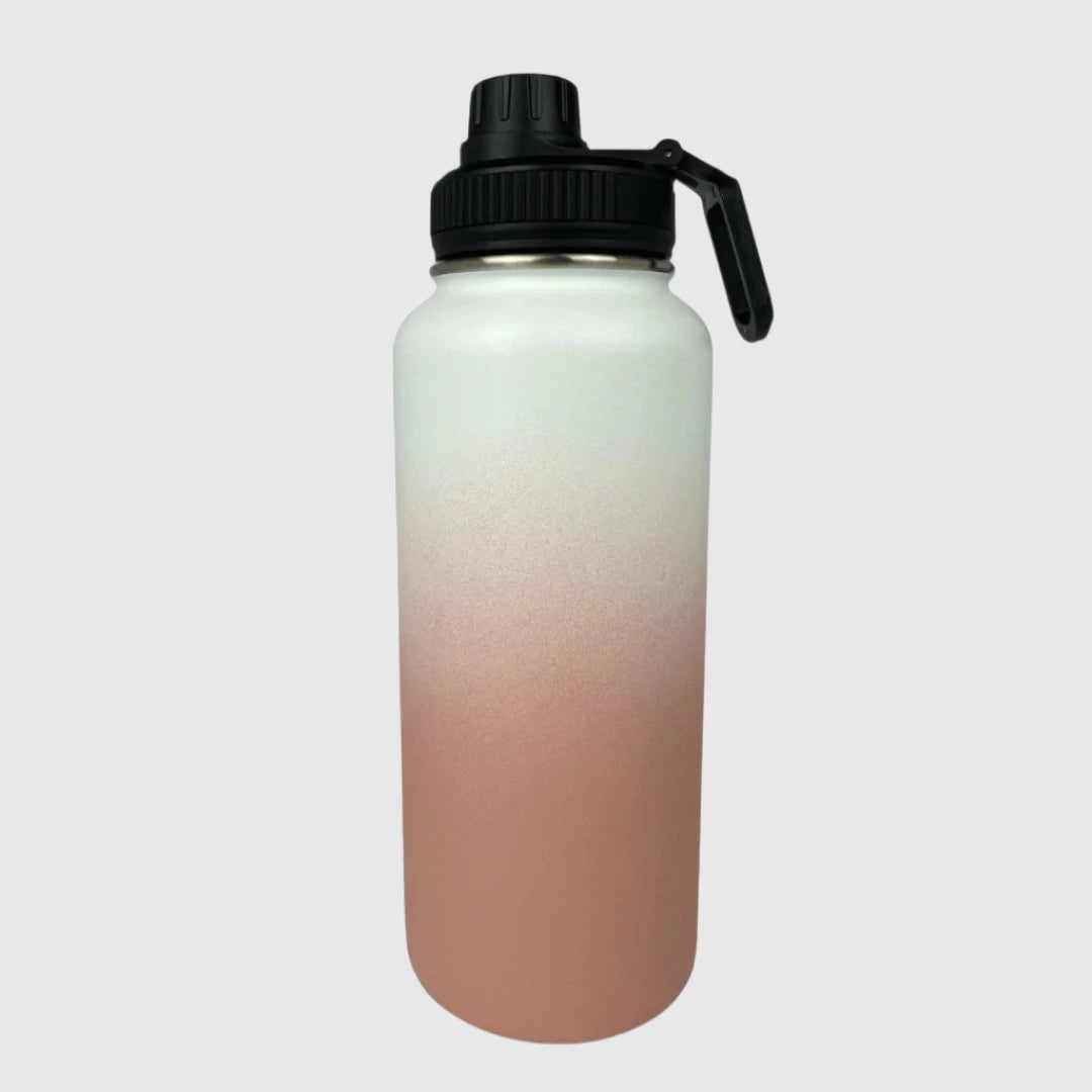 Coral Pink Insulated Water Bottle - 950ml - Solkatt Designs 