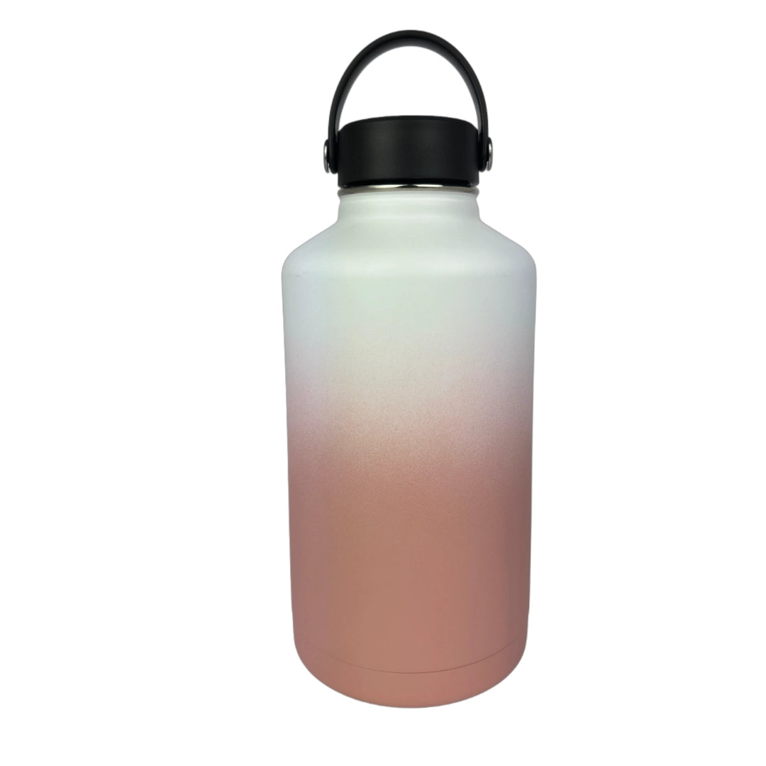 Coral Pink Insulated Water Bottle - 1.9L - Solkatt Designs 