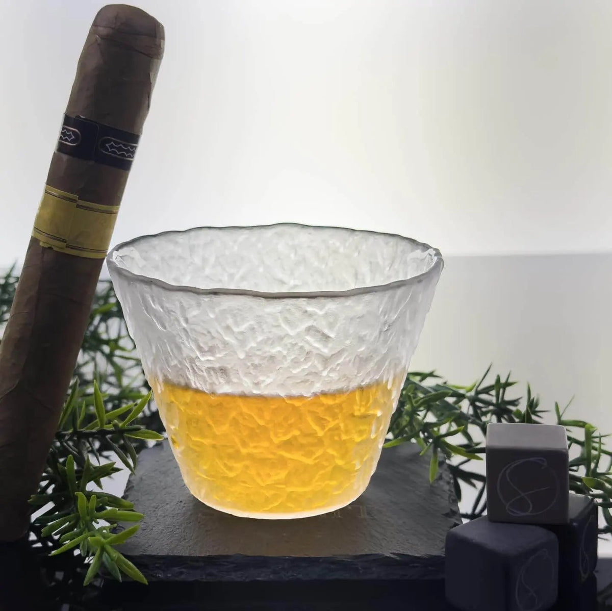 Hazy Snow Japanese Style Whisky Glass - Solkatt Designs 