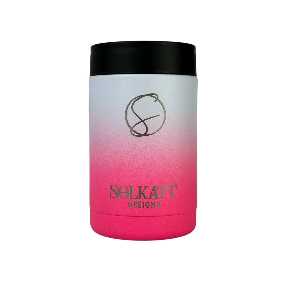 Hot Pink Ombre Insulated Stubby Cooler - Solkatt Designs 