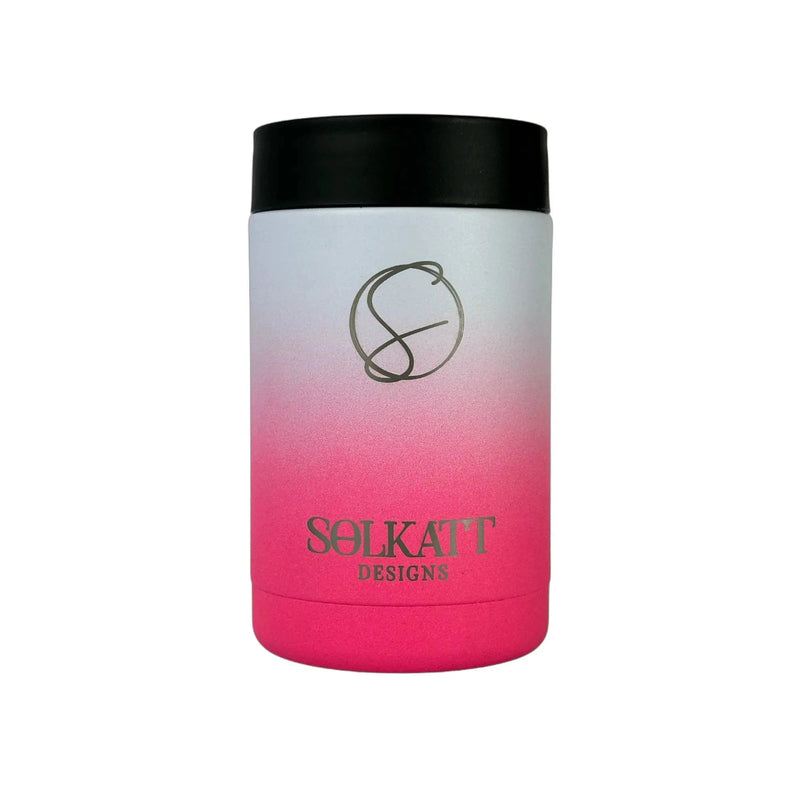 Hot Pink Ombre Insulated Stubby Cooler - Solkatt Designs 