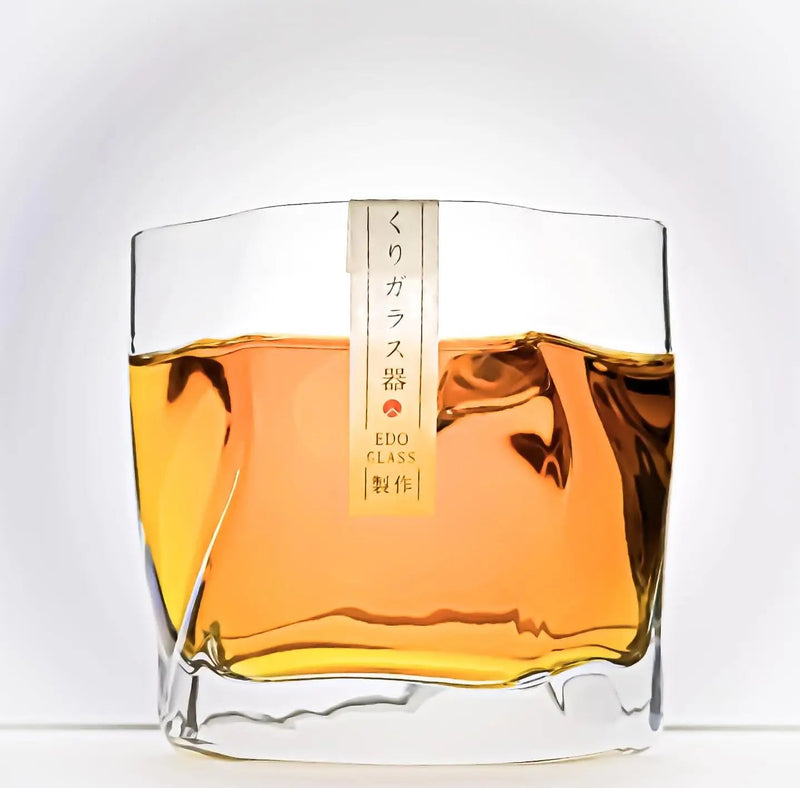 Japanese Style Crumple Whisky Glass - Solkatt Designs 