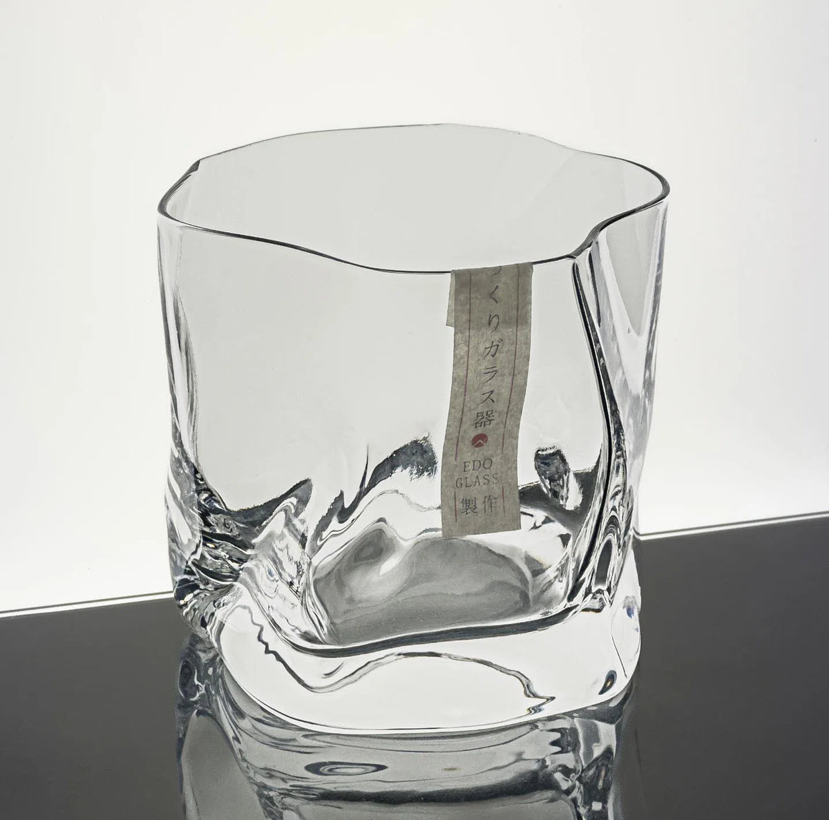 Japanese Style Crumple Whisky Glass - Solkatt Designs 