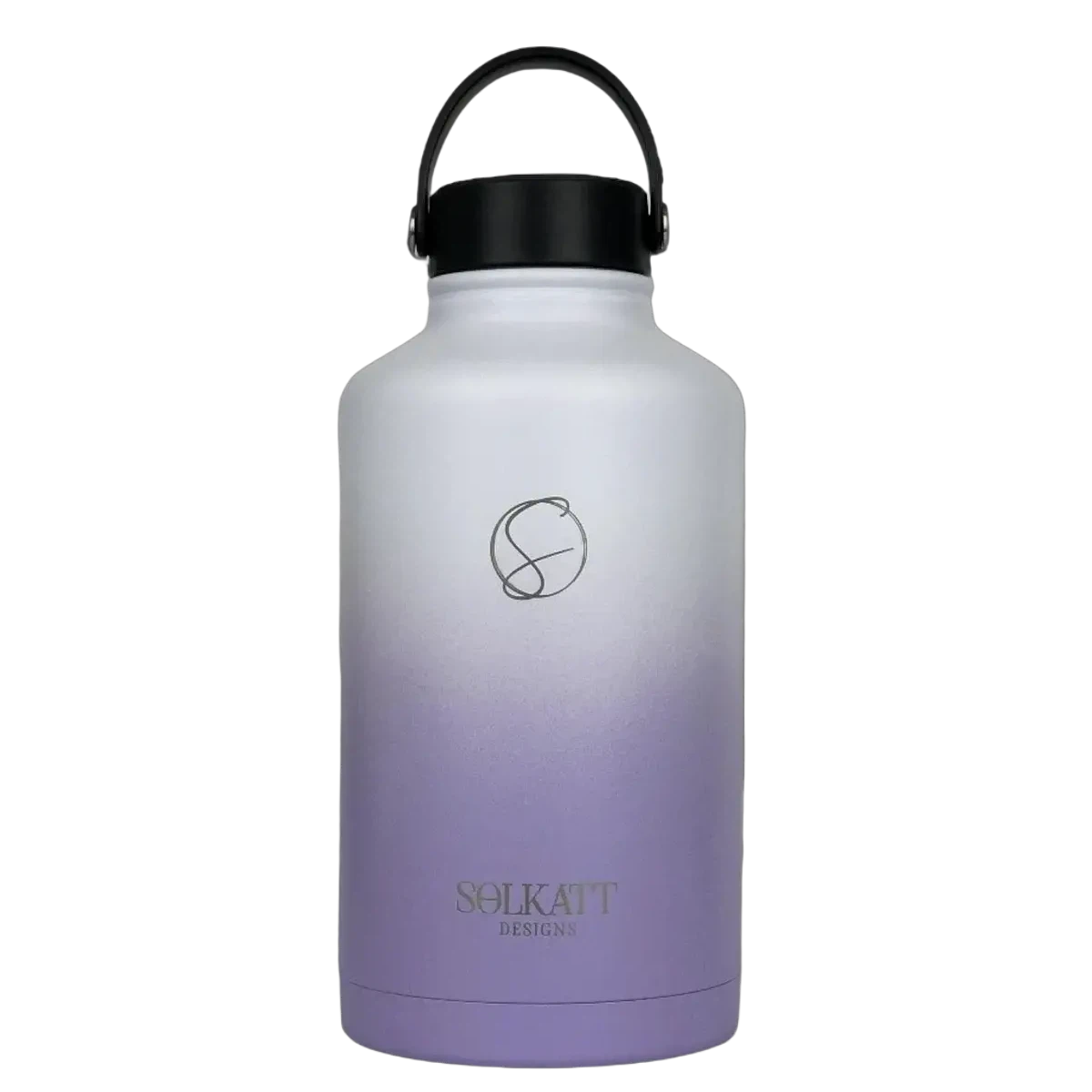 Lavender Lilac Insulated Water Bottle - 1.9L - Solkatt Designs 