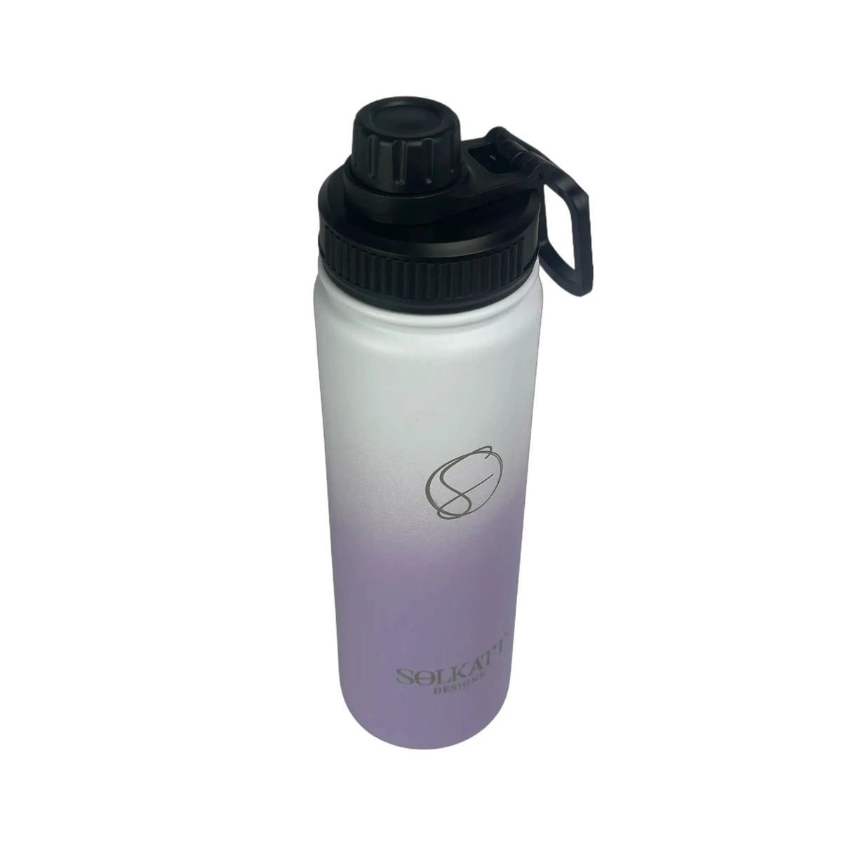 Lavender Lilac Insulated Water Bottle - 650ml - Solkatt Designs 