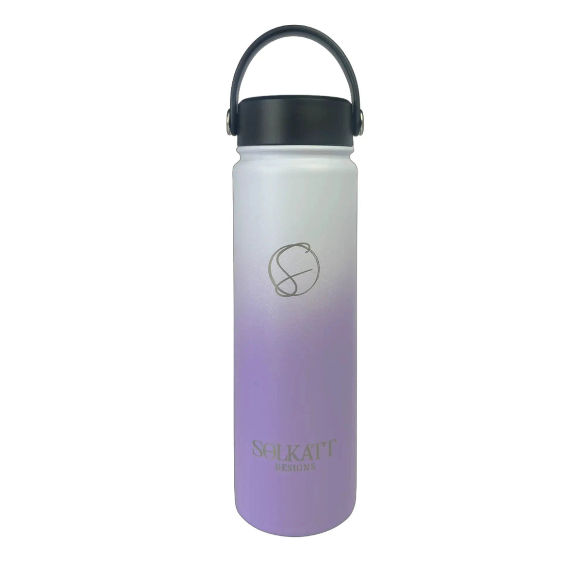 Lavender Lilac Insulated Water Bottle - 650ml - Solkatt Designs 