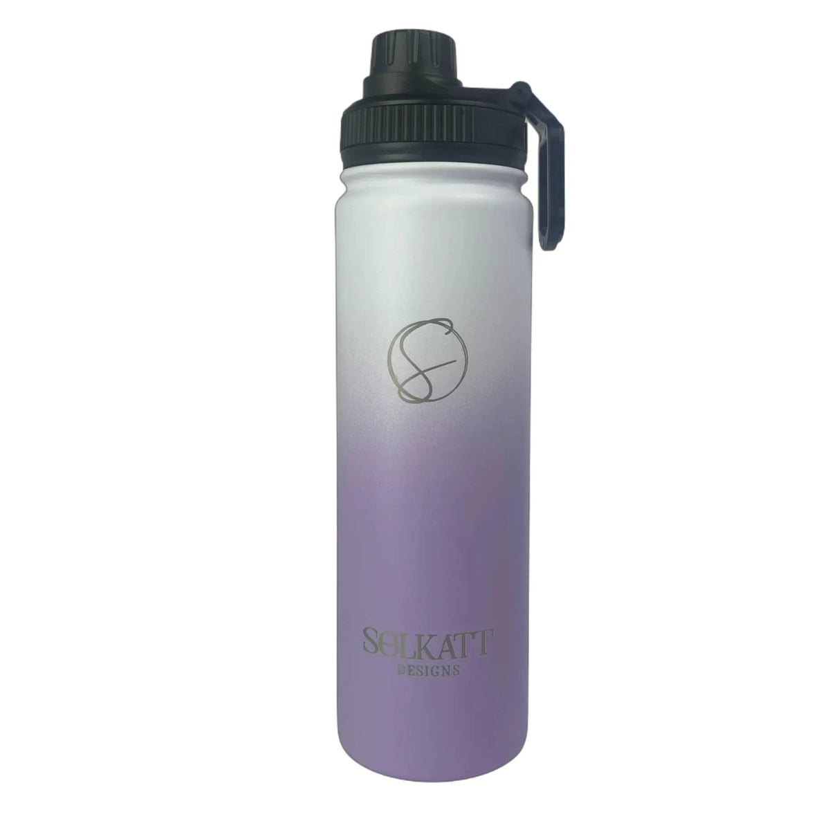 Lavender Lilac Insulated Water Bottle - 650ml - Solkatt Designs 