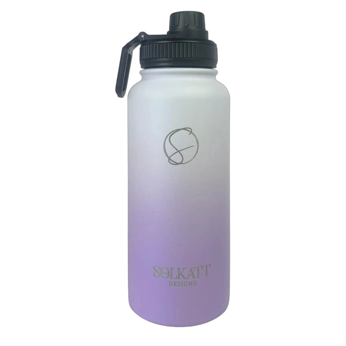 Lavender Lilac Insulated Water Bottle - 950ml - Solkatt Designs 