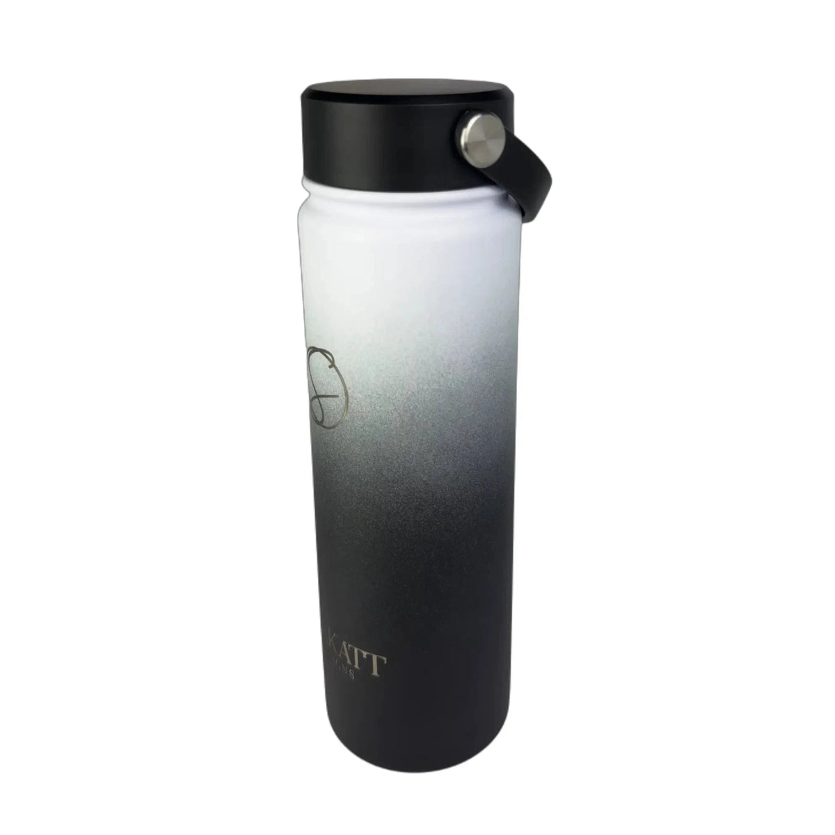 Midnight Black Insulated Water Bottle - 650ml - Solkatt Designs 