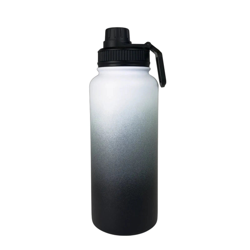 Midnight Black Insulated Water Bottle - 950ml - Solkatt Designs 