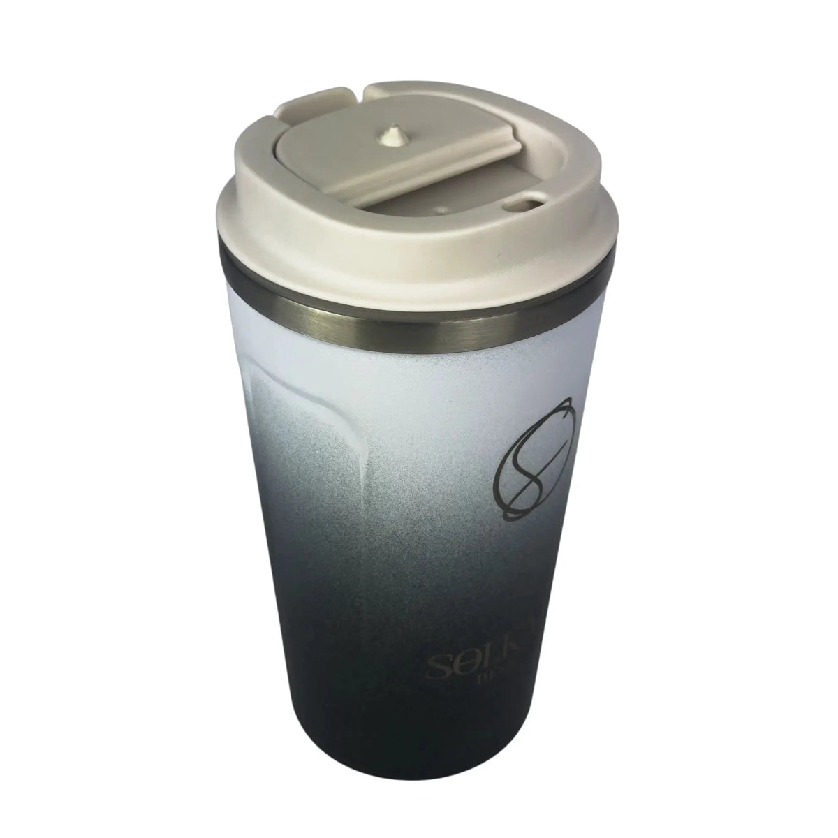 Midnight Black Insulated Travel Coffee Cup - 500ml - Solkatt Designs 