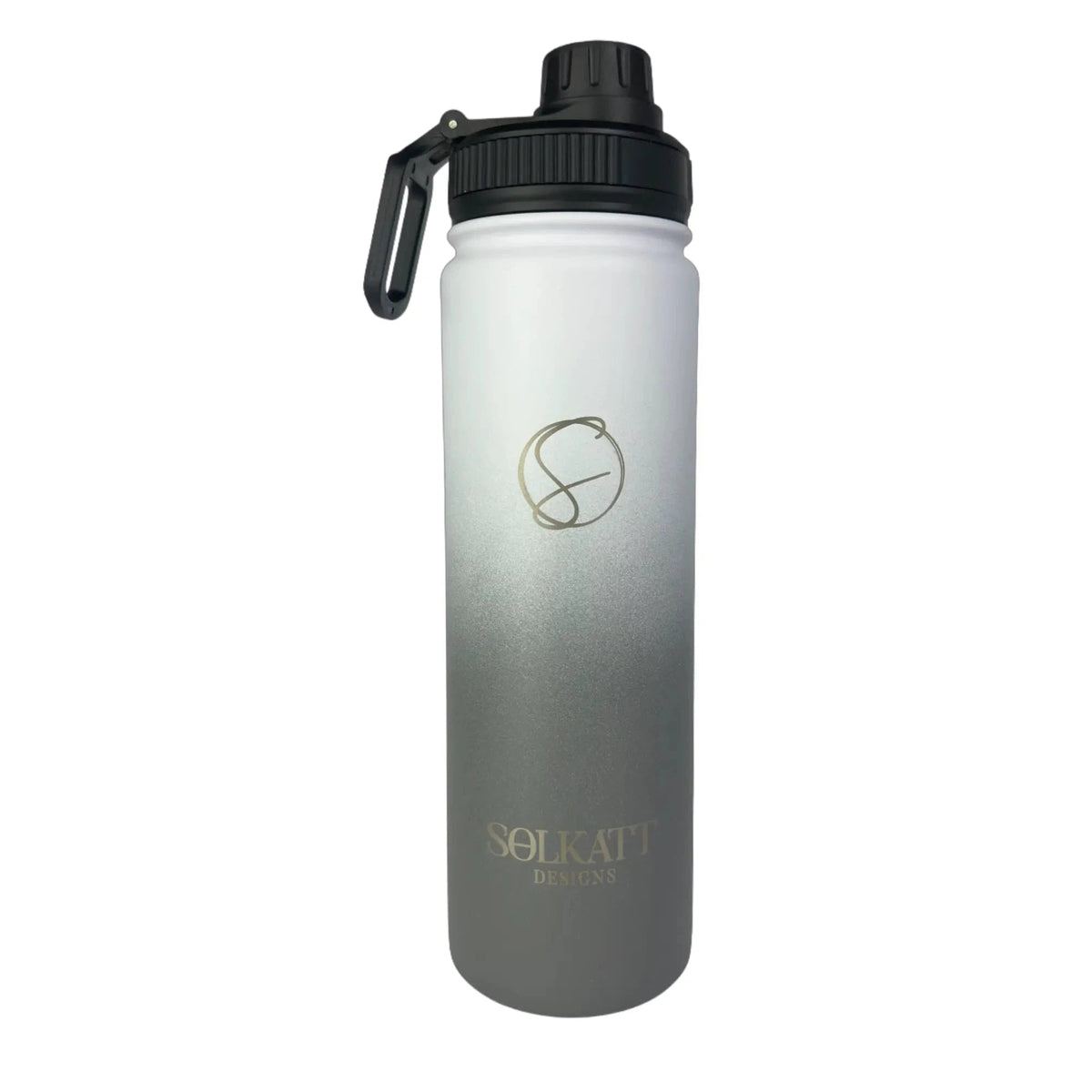 Misty Grey Insulated Water Bottle - 650ml - Solkatt Designs 