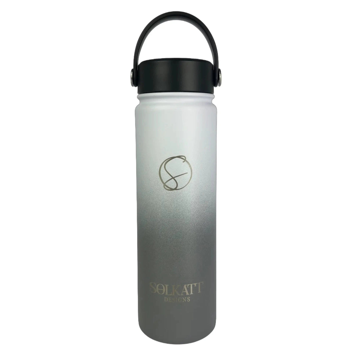 Misty Grey Insulated Water Bottle - 650ml - Solkatt Designs 