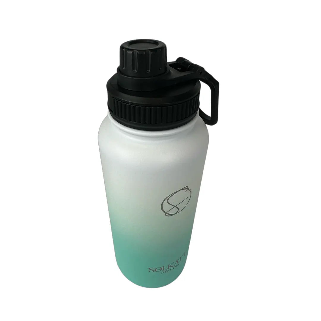 Ocean Aqua Insulated Water Bottle - 950ml - Solkatt Designs 