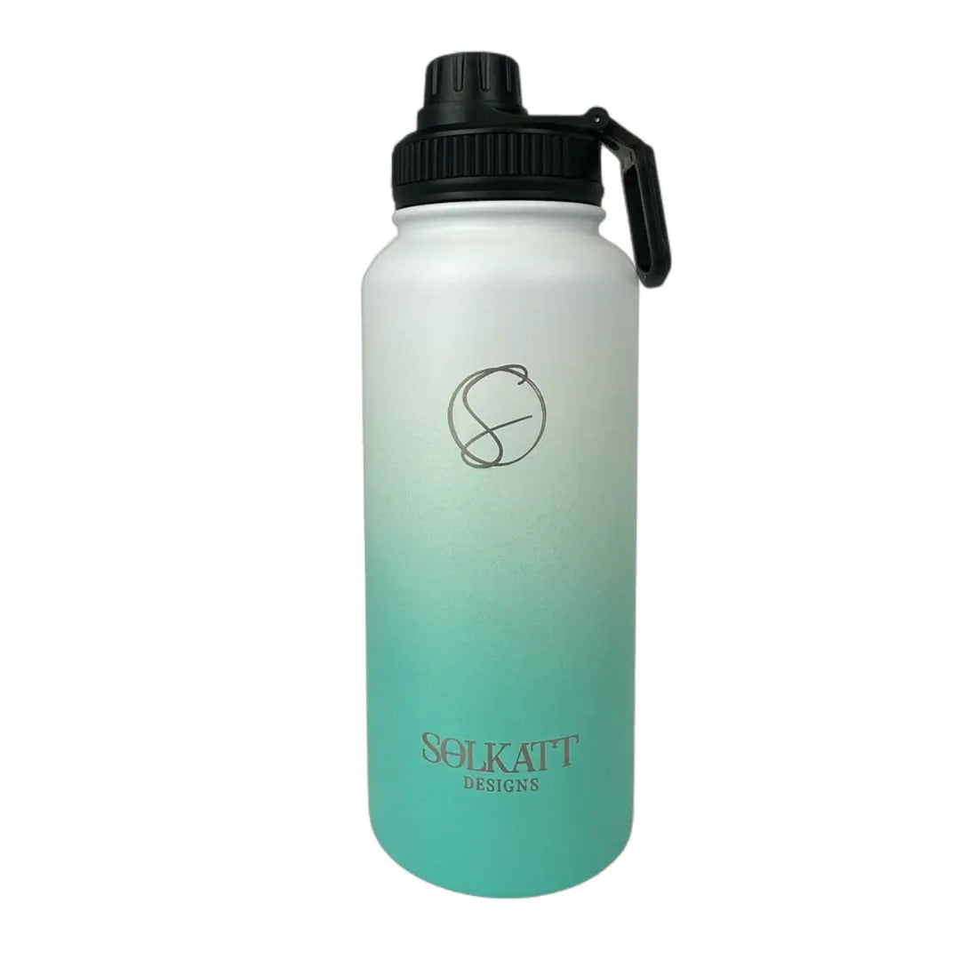 Ocean Aqua Insulated Water Bottle - 950ml - Solkatt Designs 