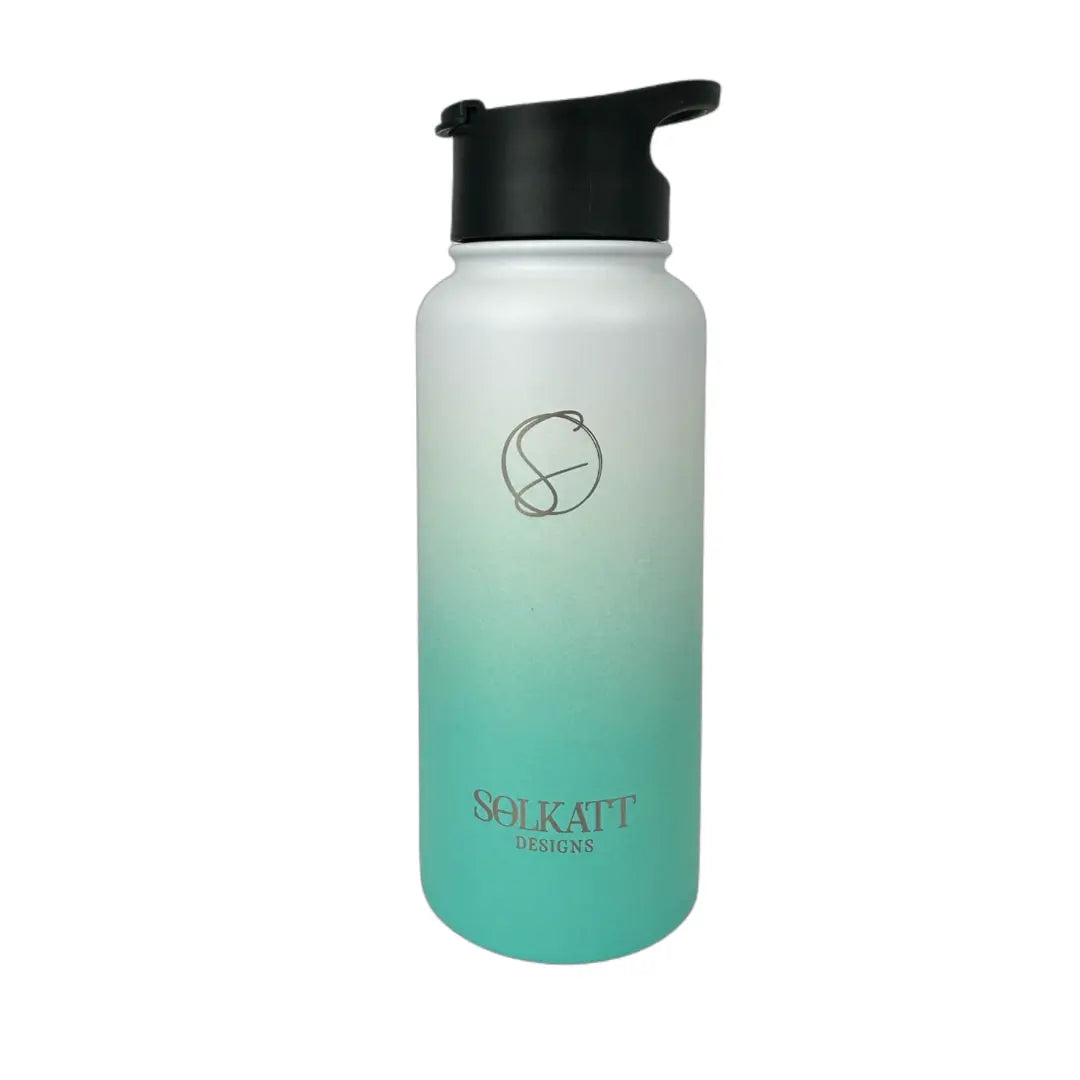 Ocean Aqua Insulated Water Bottle - 950ml - Solkatt Designs 