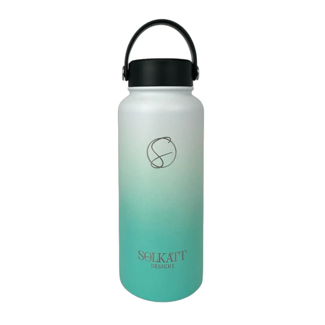 Ocean Aqua Insulated Water Bottle - 950ml - Solkatt Designs 