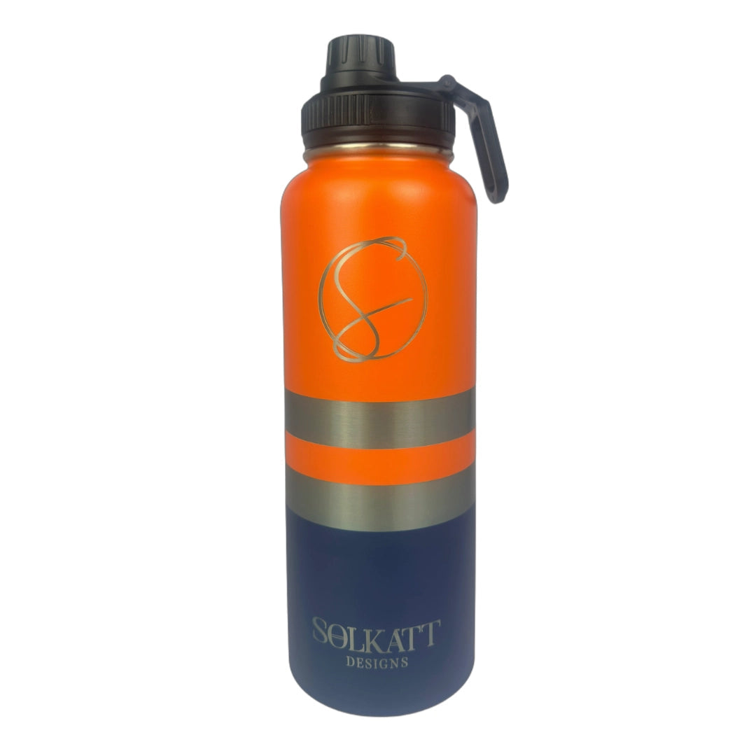 Ole Mate Orange Insulated Tradie Water Bottle - 1.2L - Solkatt Designs 