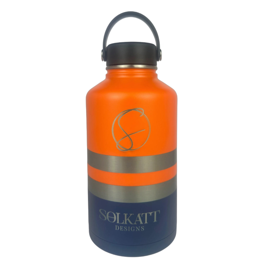 Ole Mate Orange Insulated Tradie Water Bottle - 1.9L - Solkatt Designs 