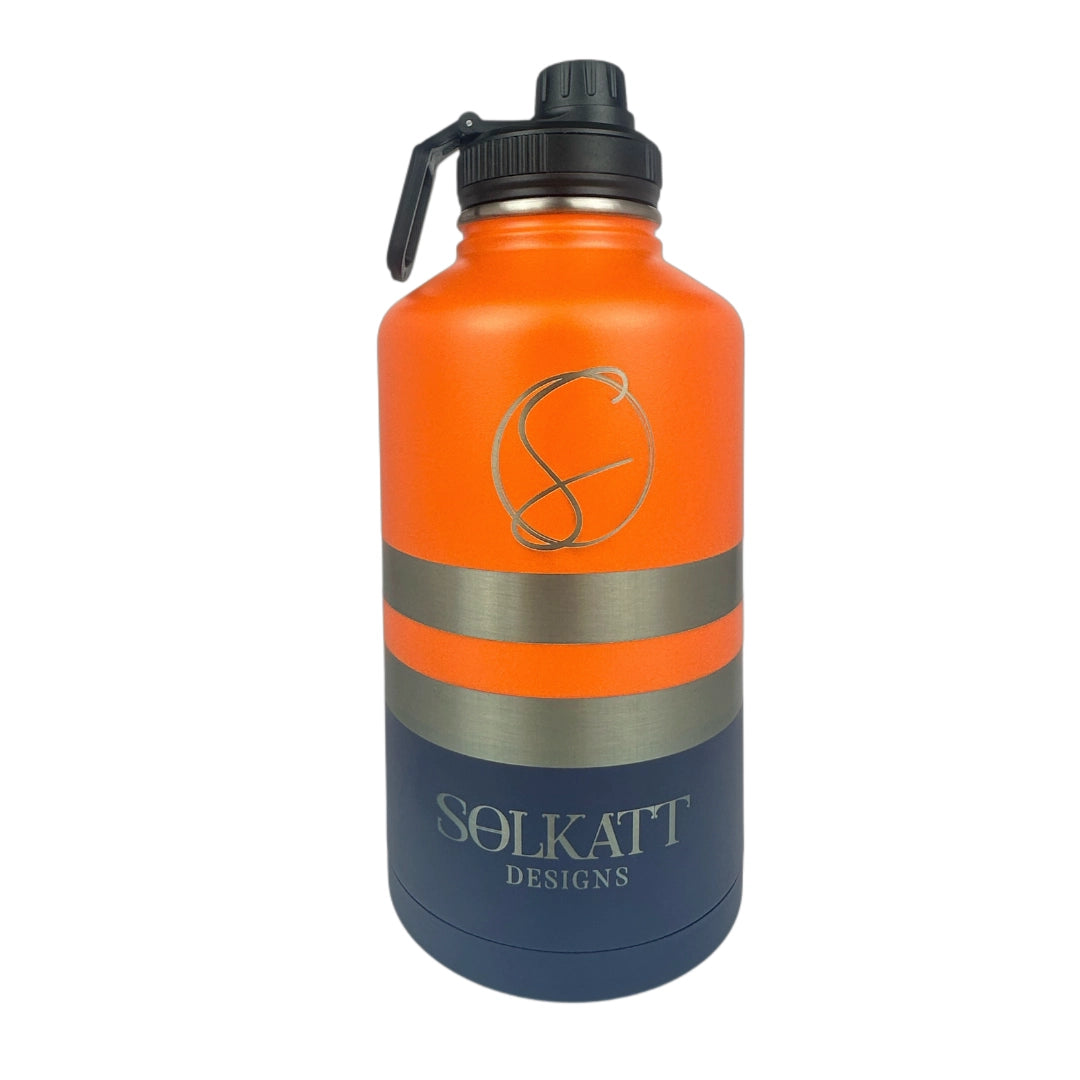 Ole Mate Orange Insulated Tradie Water Bottle - 1.9L - Solkatt Designs 