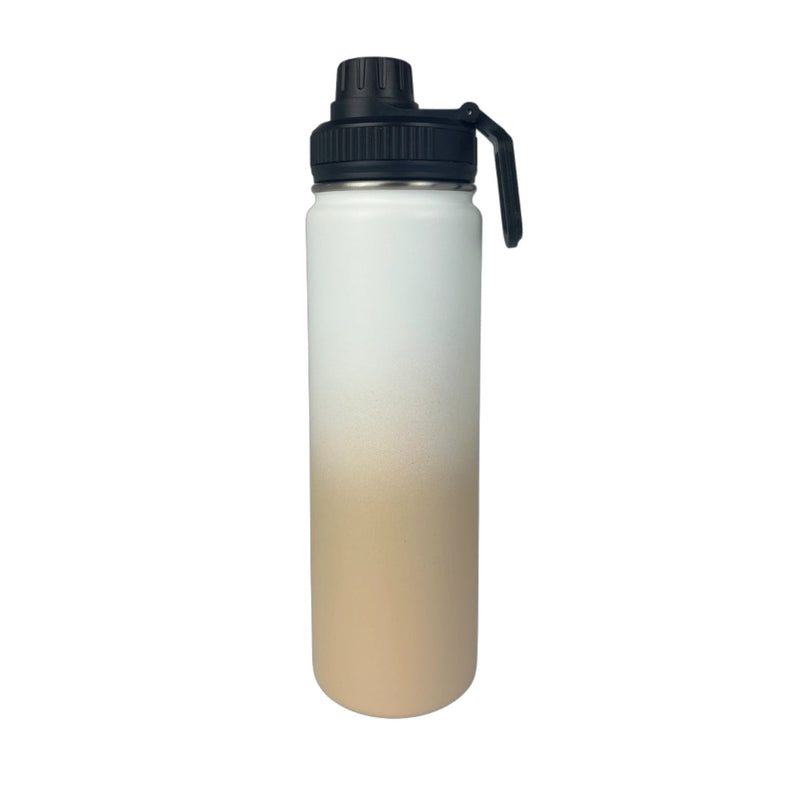 Pastel Beige Insulated Water Bottle - 650ml - Solkatt Designs 