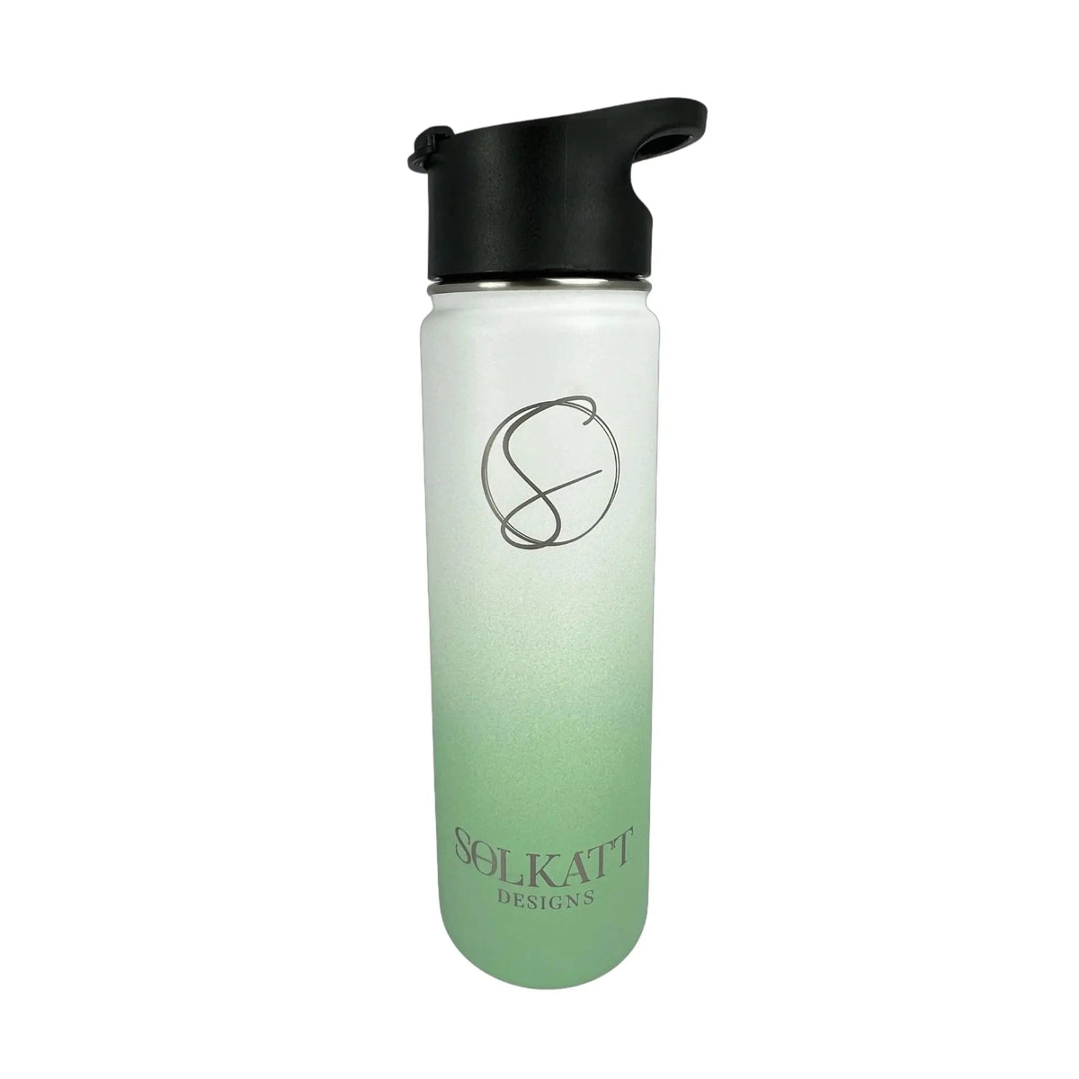 Pastel Green Insulated Water Bottle - 650ml - Solkatt Designs 