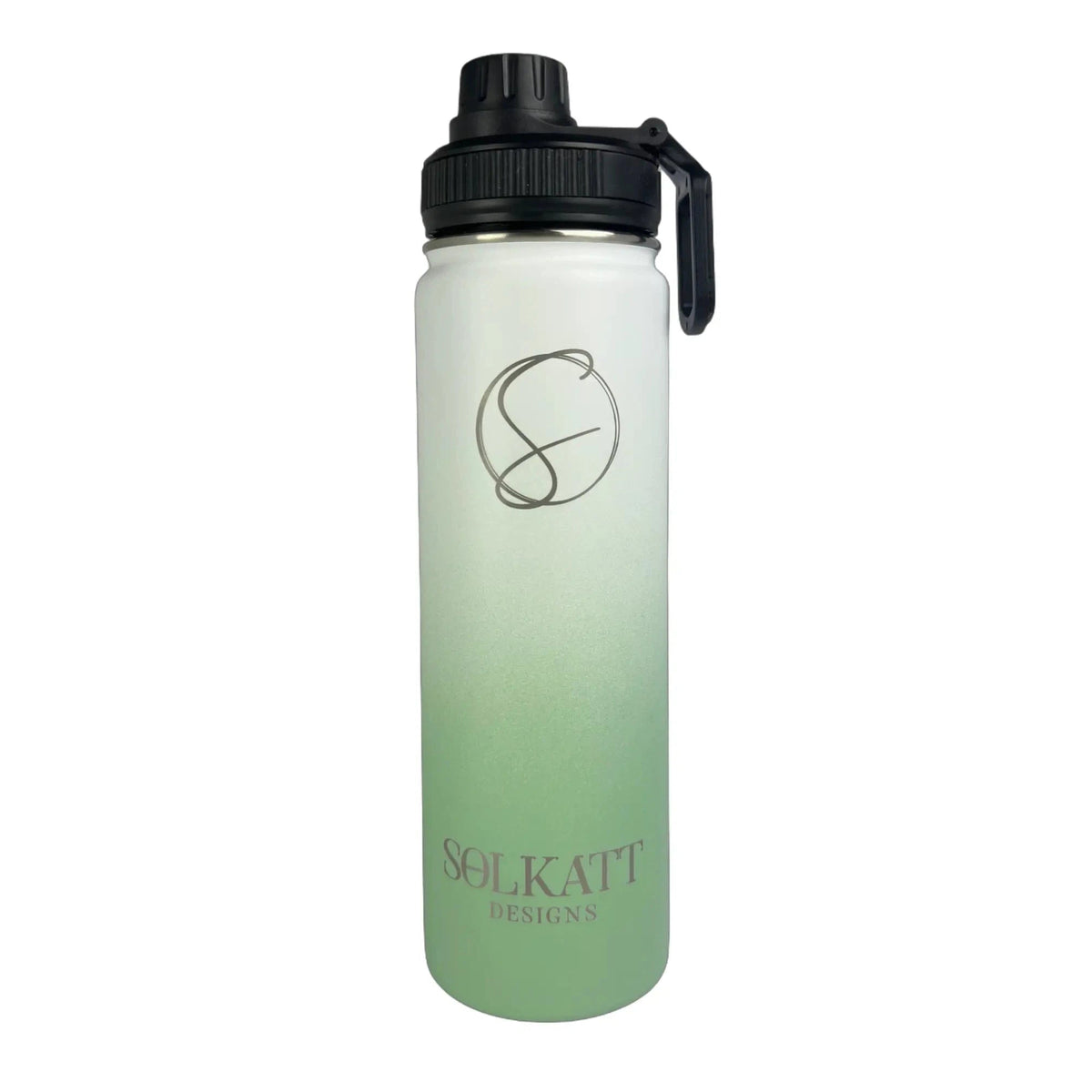 Pastel Green Insulated Water Bottle - 650ml - Solkatt Designs 