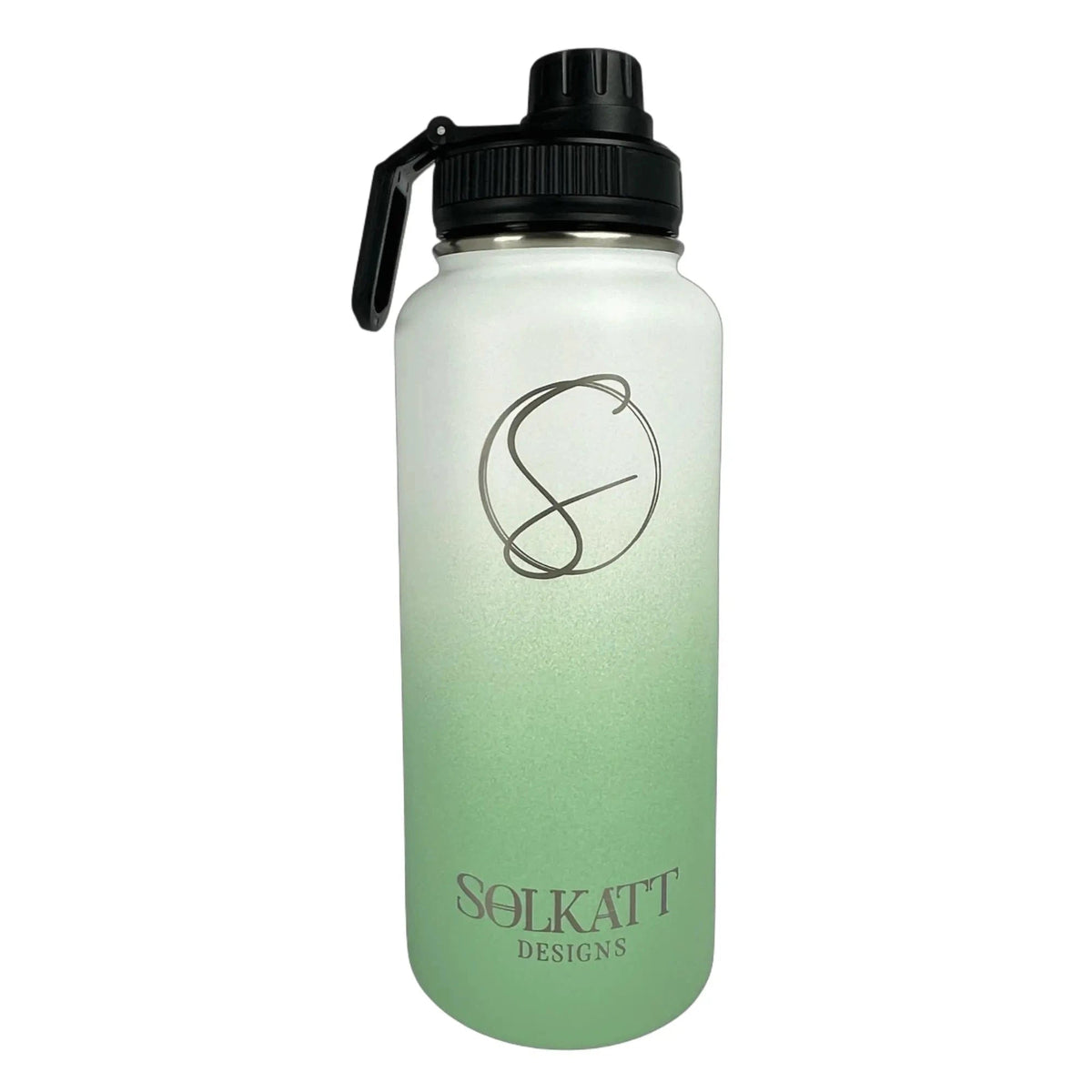 Pastel Green Insulated Water Bottle - 950ml - Solkatt Designs 