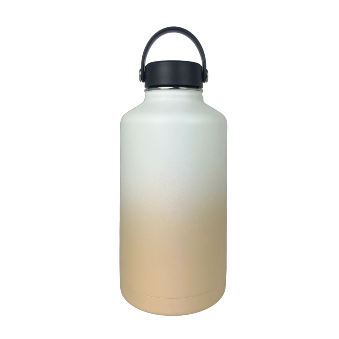 Pastel Beige Insulated Water Bottle - 1.9L - Solkatt Designs 