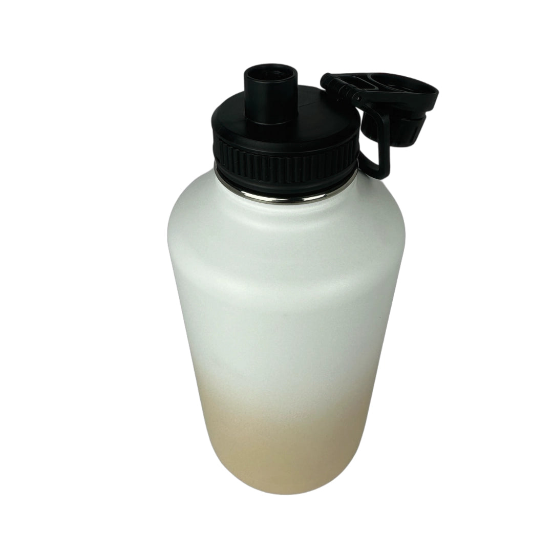 Pastel Beige Insulated Water Bottle - 1.9L - Solkatt Designs 