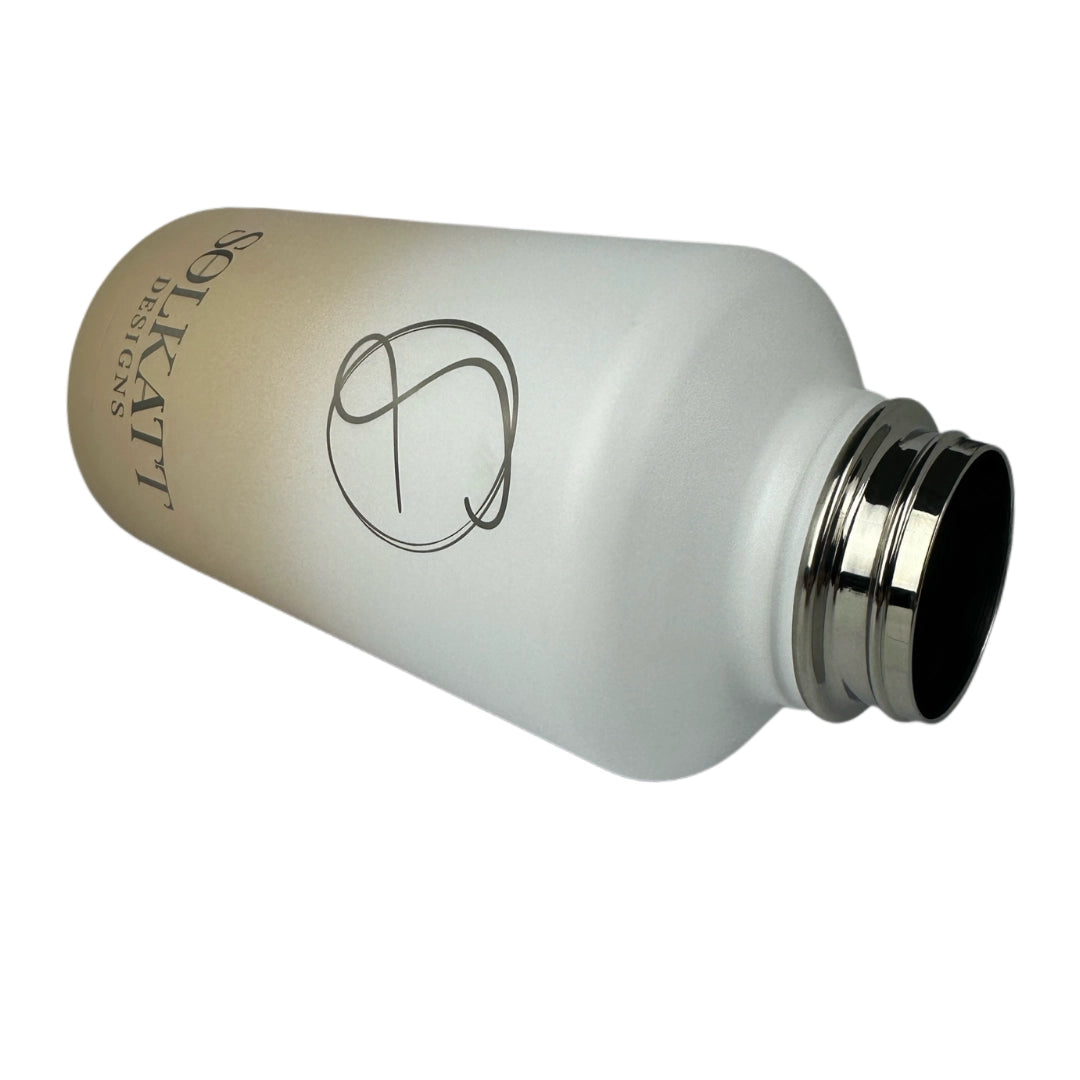 Pastel Beige Insulated Water Bottle - 1.9L - Solkatt Designs 