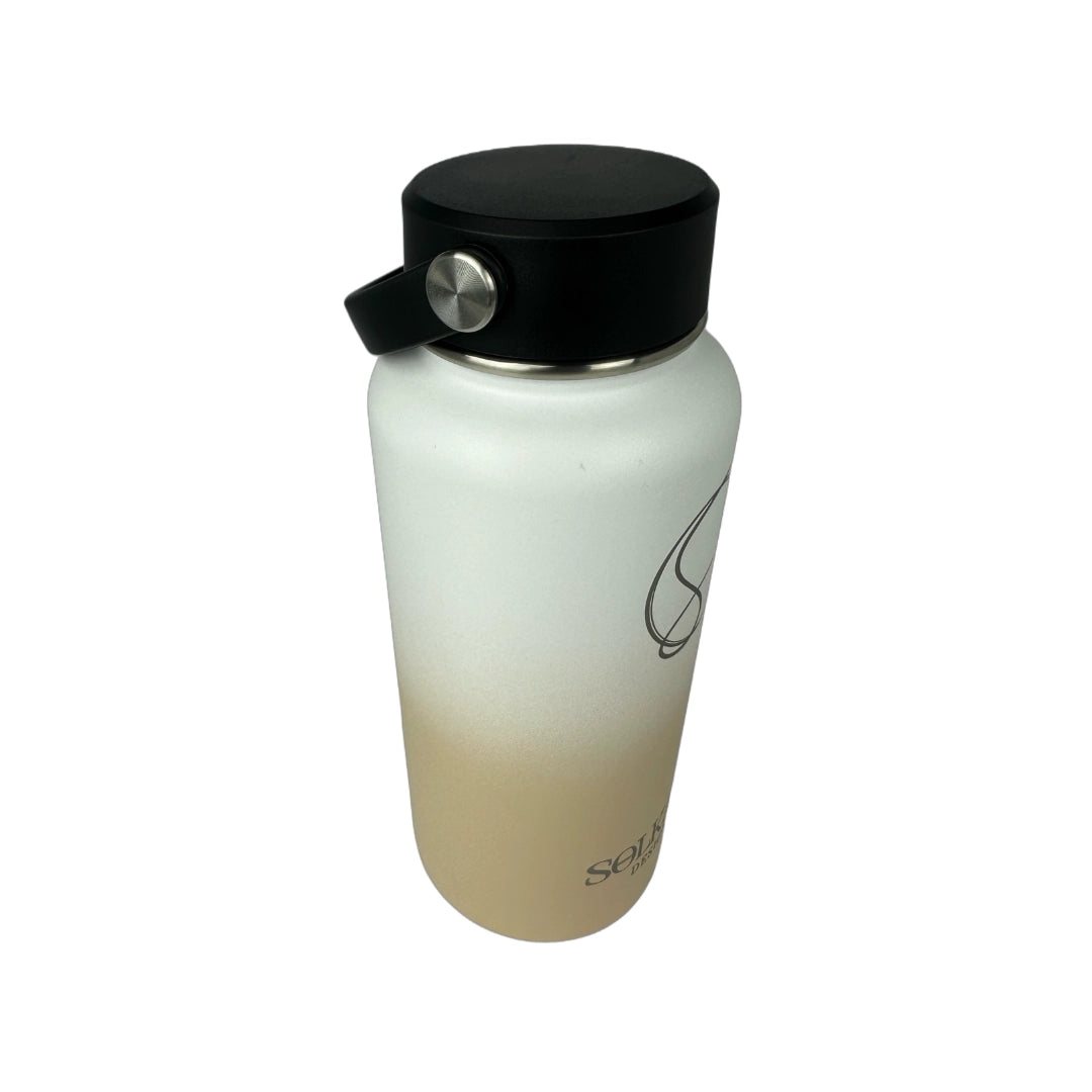 Pastel Beige Insulated Water Bottle - 950ml - Solkatt Designs 