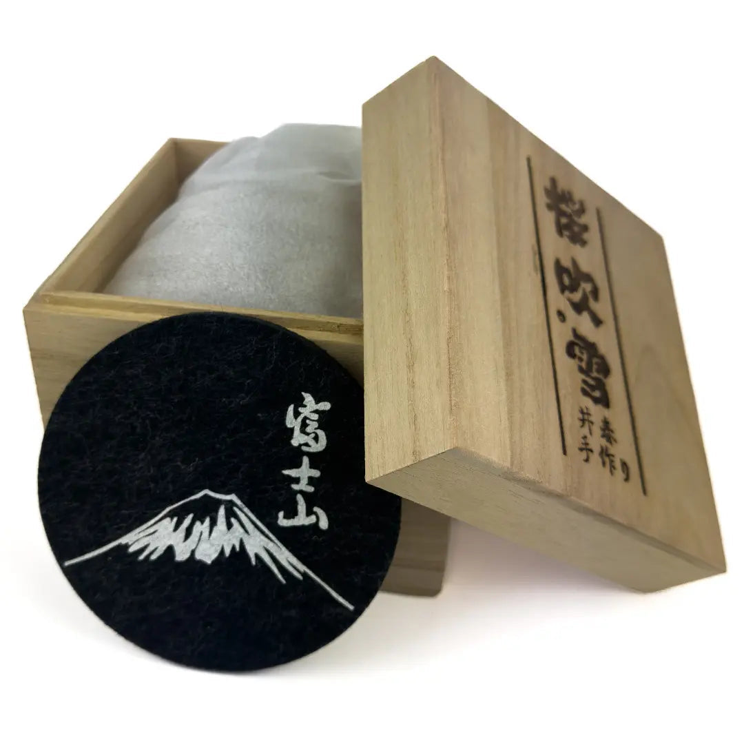 snowlake japanese whisky glass wood box and coaster solkatt designs