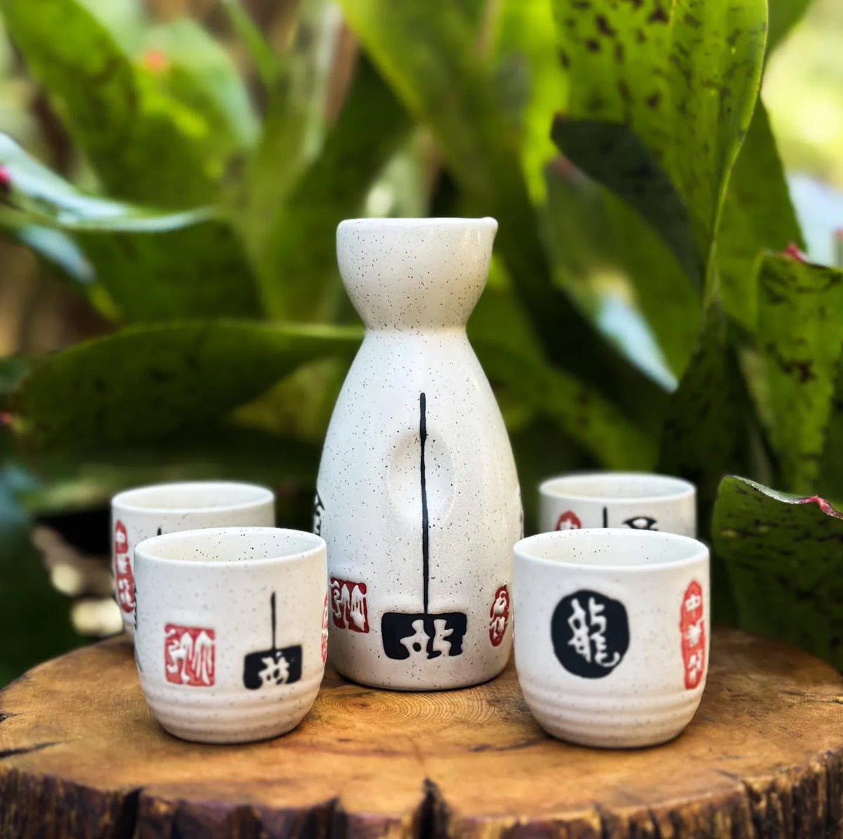 Traditional Japanese Ceramic Sake Set - Solkatt Designs 