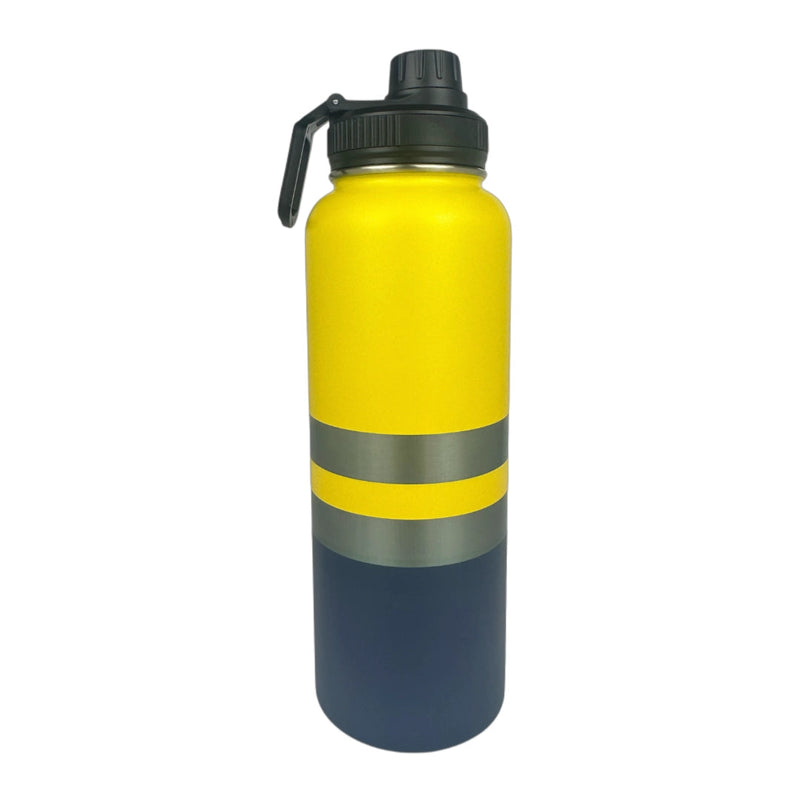 Yeah Nah Yellow Insulated Tradie Water Bottle - 1.2L - Solkatt Designs 