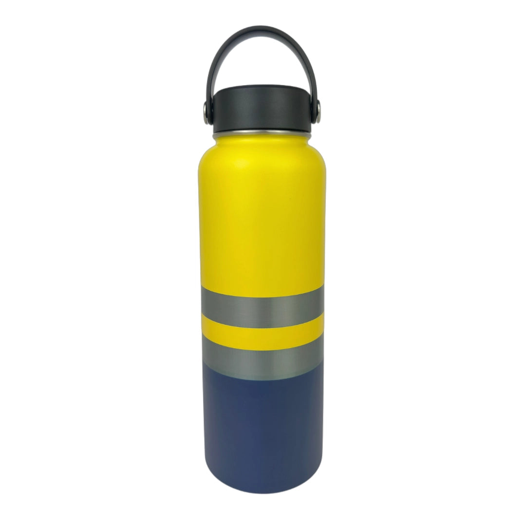 Yeah Nah Yellow Insulated Tradie Water Bottle - 1.2L - Solkatt Designs 