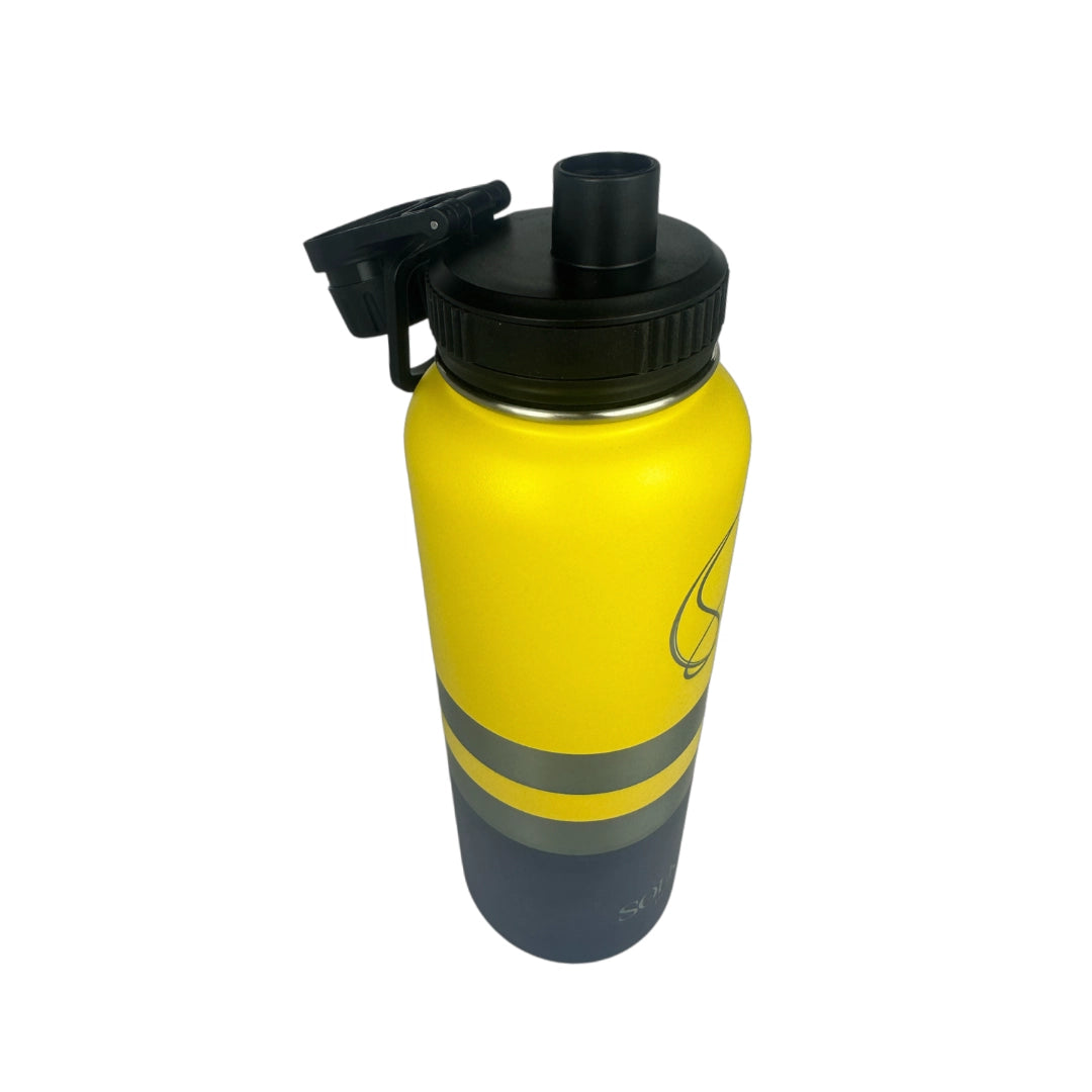 Yeah Nah Yellow Insulated Tradie Water Bottle - 1.2L - Solkatt Designs 