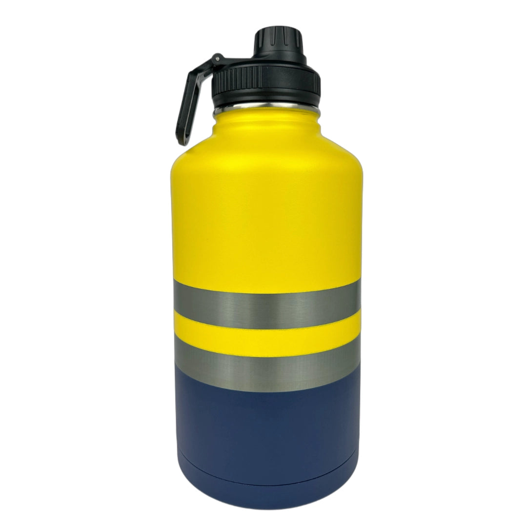 Yeah Nah Yellow Insulated Tradie Water Bottle - 1.9L - Solkatt Designs 