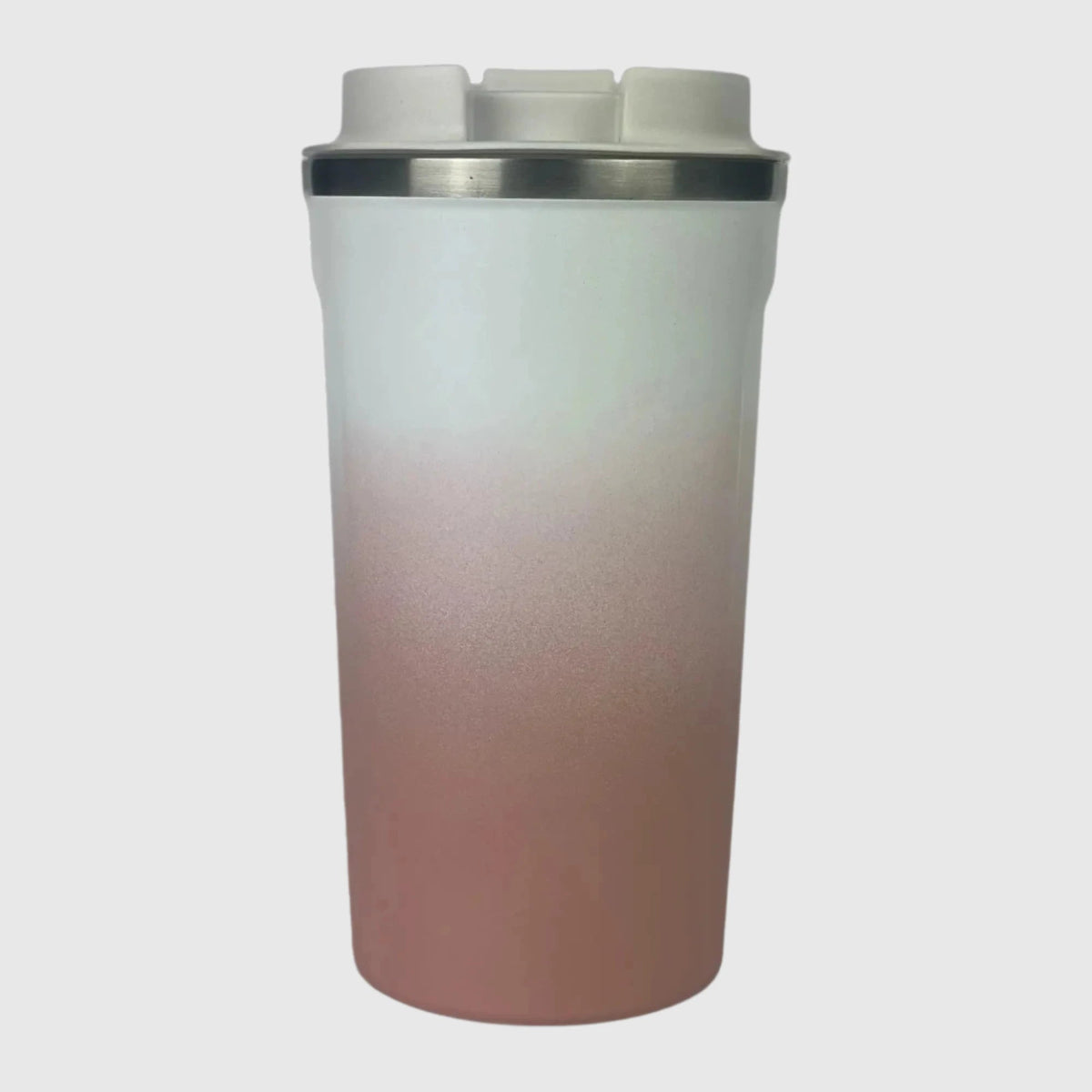 Coral Pink Insulated Travel Coffee Cup - 500ml - Solkatt Designs 