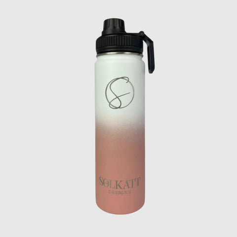 Coral Pink Insulated Water Bottle - 650ml Stainless Steel