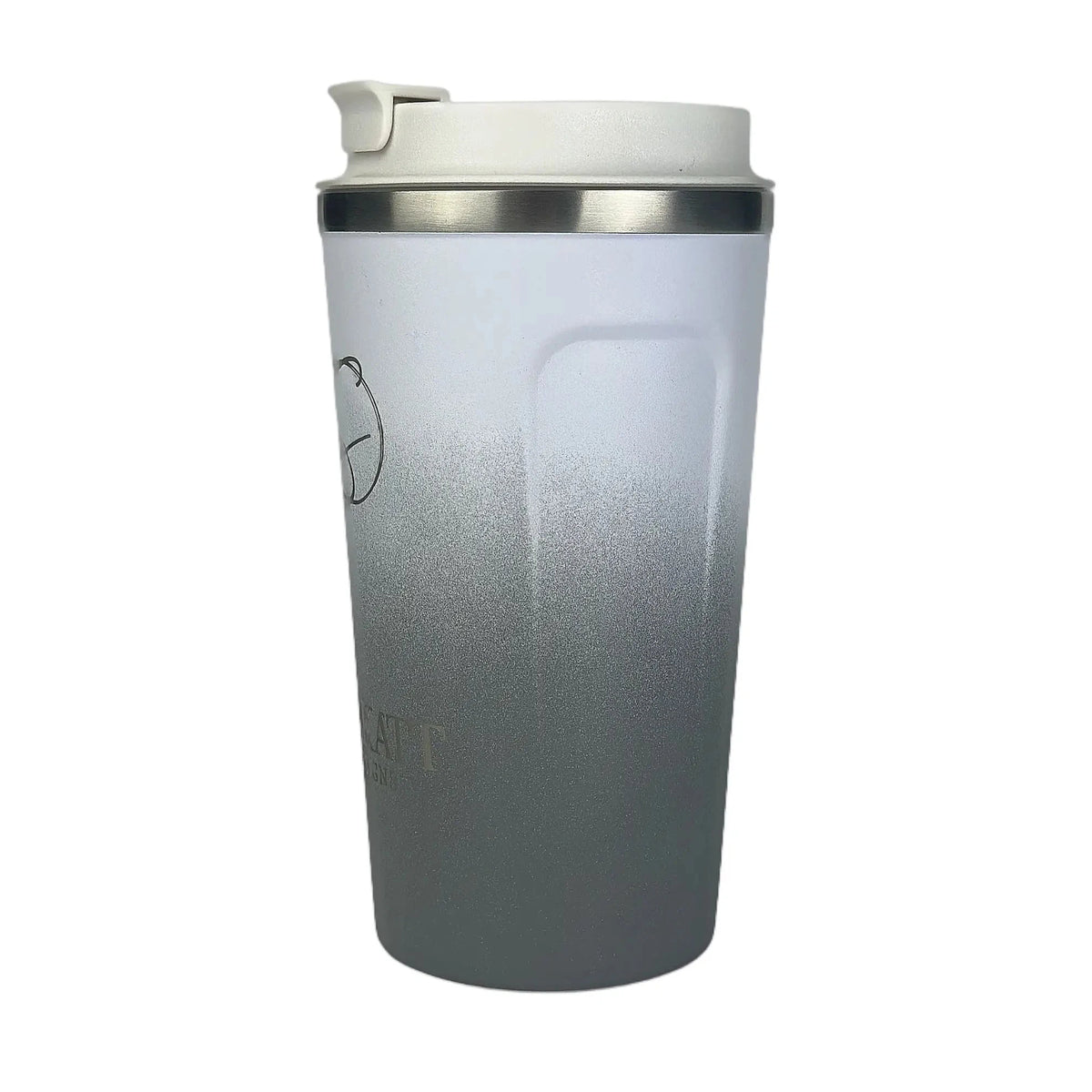 Misty Grey Insulated Travel Coffee Cup - 500ml - Solkatt Designs 