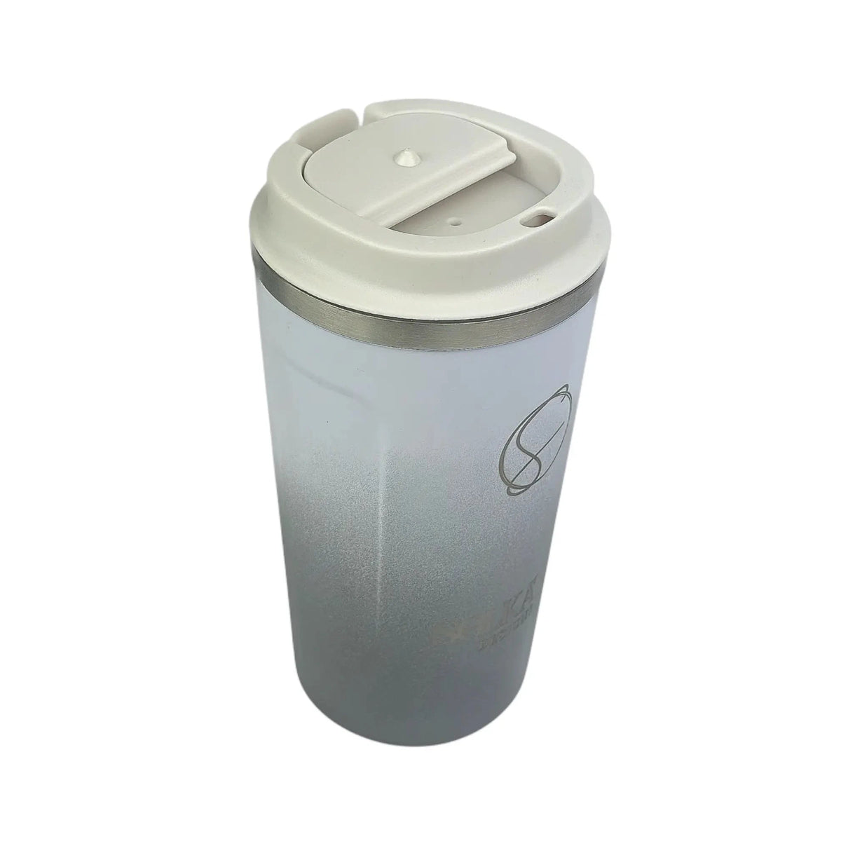 Misty Grey Insulated Travel Coffee Cup - 500ml - Solkatt Designs 