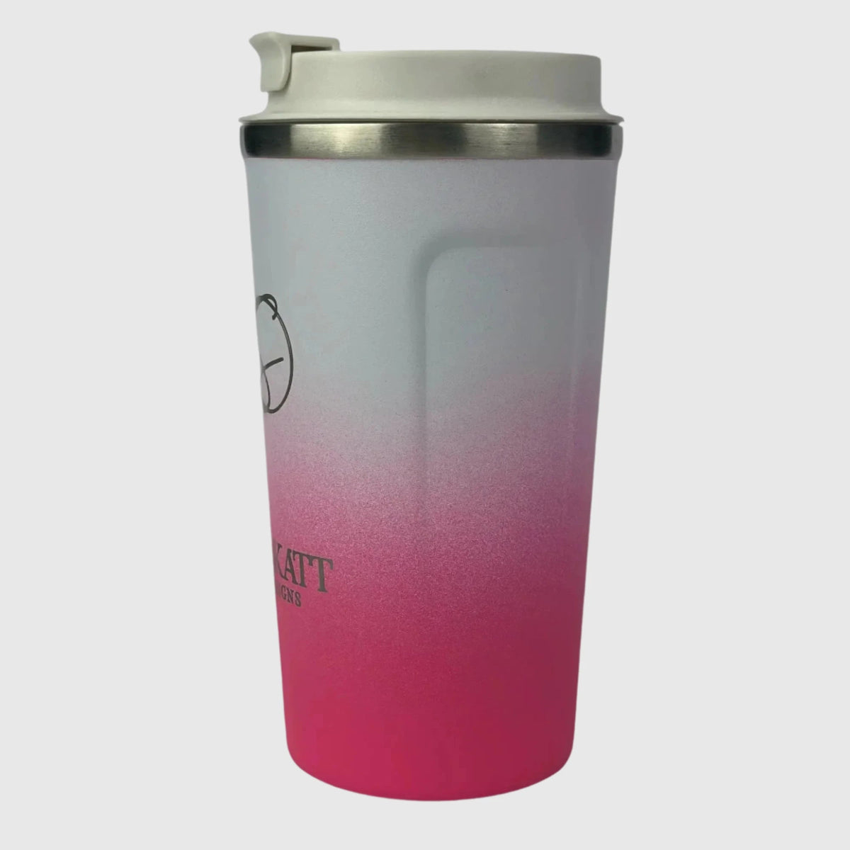 Hot Pink Insulated Travel Coffee Cup - 500ml - Solkatt Designs 