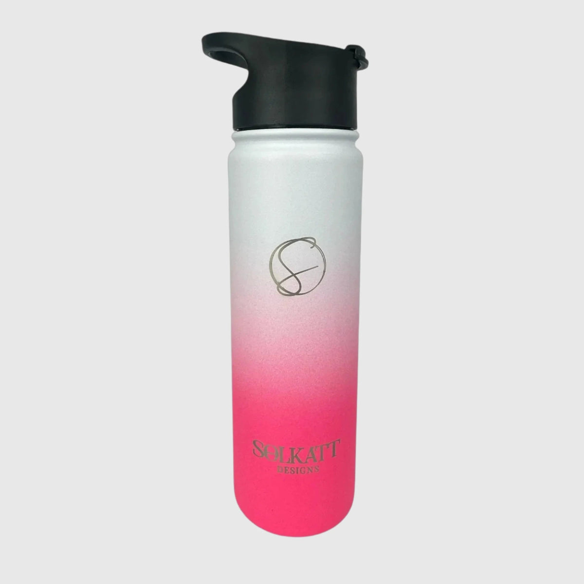 Hot Pink Insulated Water Bottle - 650ml - Solkatt Designs 