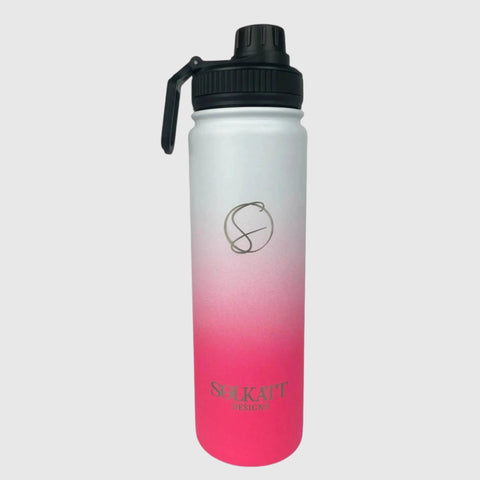 Hot Pink Insulated Water Bottle - 650ml Stainless Steel