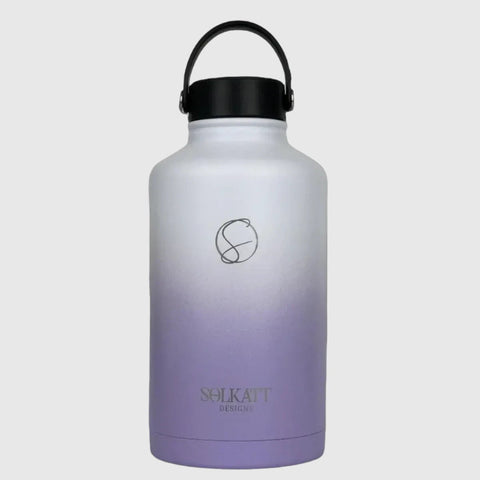 Lavender Lilac Insulated Water Bottle - 1.9L Stainless Steel