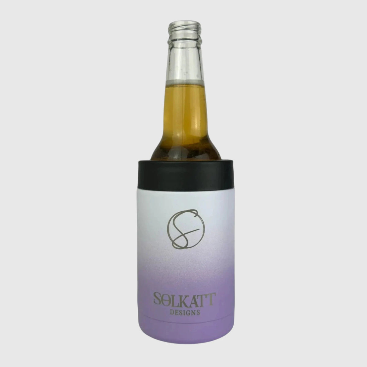 Lavender Lilac Ombre Insulated Stubby Cooler - Solkatt Designs 